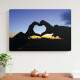 Placa Decorativa Rom�ntica Cora��o com a M�o