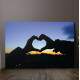 Placa Decorativa Rom�ntica Cora��o com a M�o