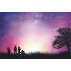 Placa Decorativa Rom�ntica C�u Estrelado