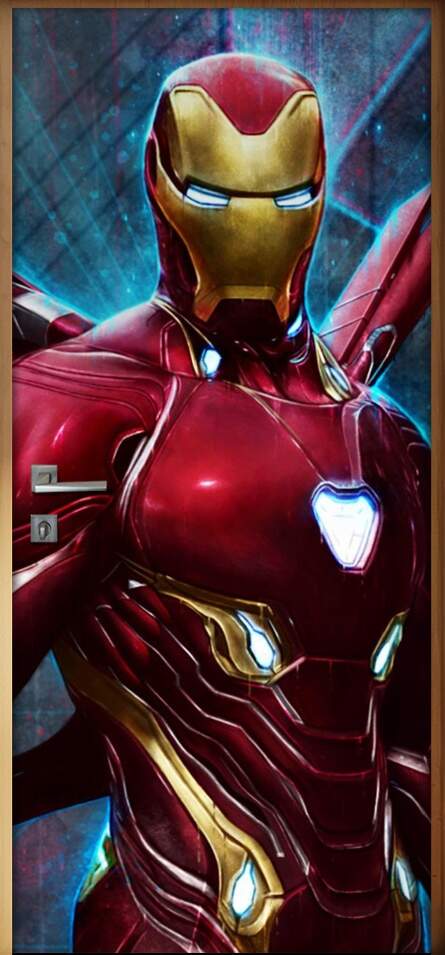 Adesivo Para Porta Vingadores Homem De Ferro