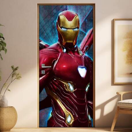 Adesivo Para Porta Vingadores Homem De Ferro