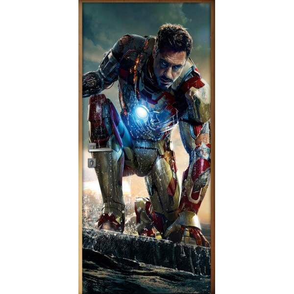 Adesivo Para Porta Vingadores Tony Stark