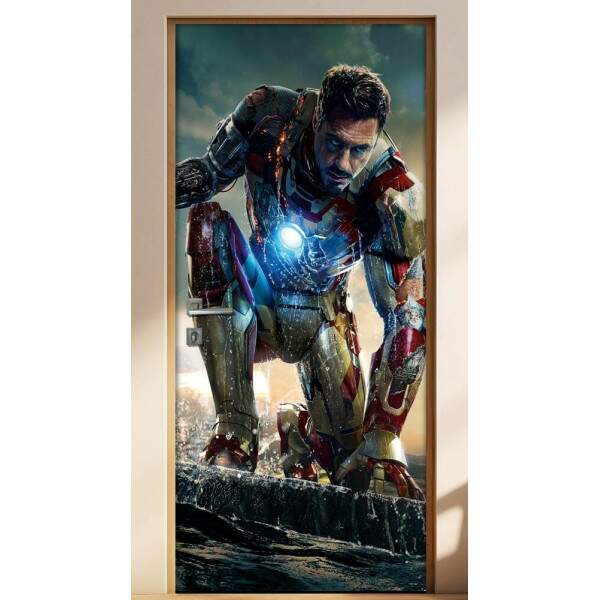 Adesivo Para Porta Vingadores Tony Stark
