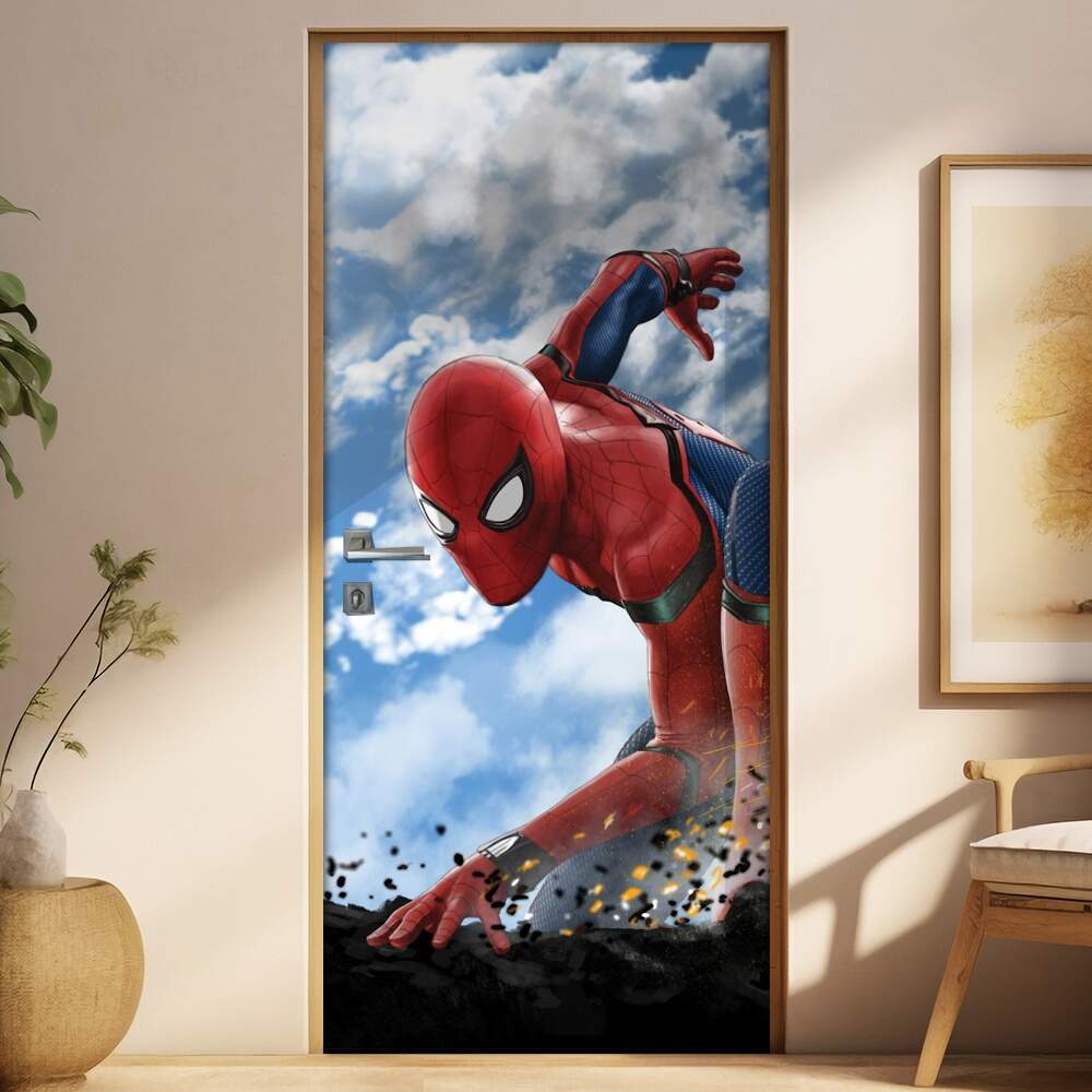 Adesivo Para Porta Vingadores Homem Aranha