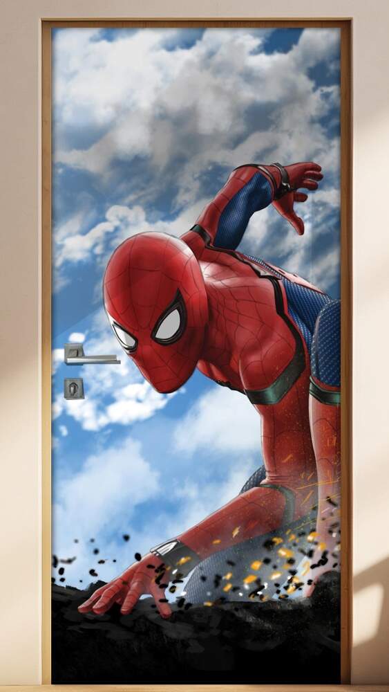 Adesivo Para Porta Vingadores Homem Aranha