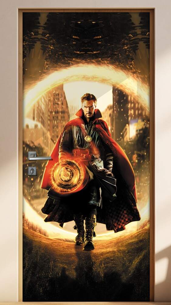 Adesivo Para Porta Vingadores Doutor Estranho
