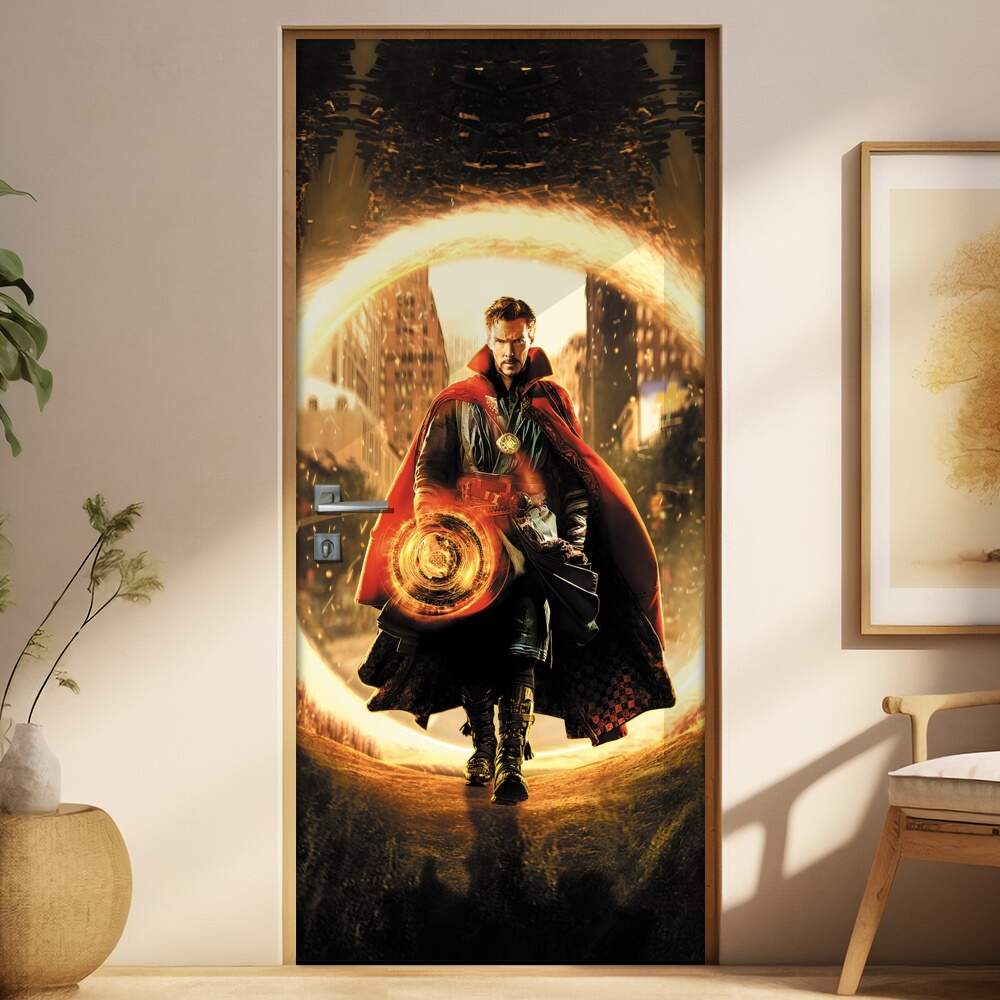 Adesivo Para Porta Vingadores Doutor Estranho