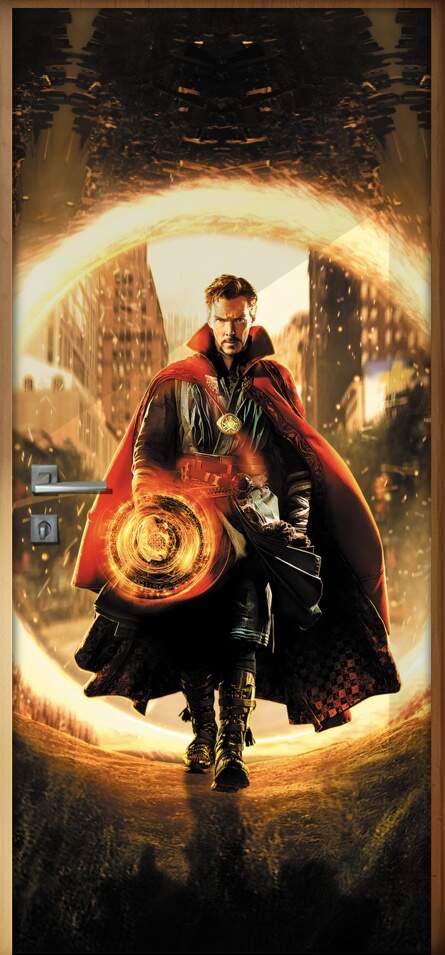 Adesivo Para Porta Vingadores Doutor Estranho