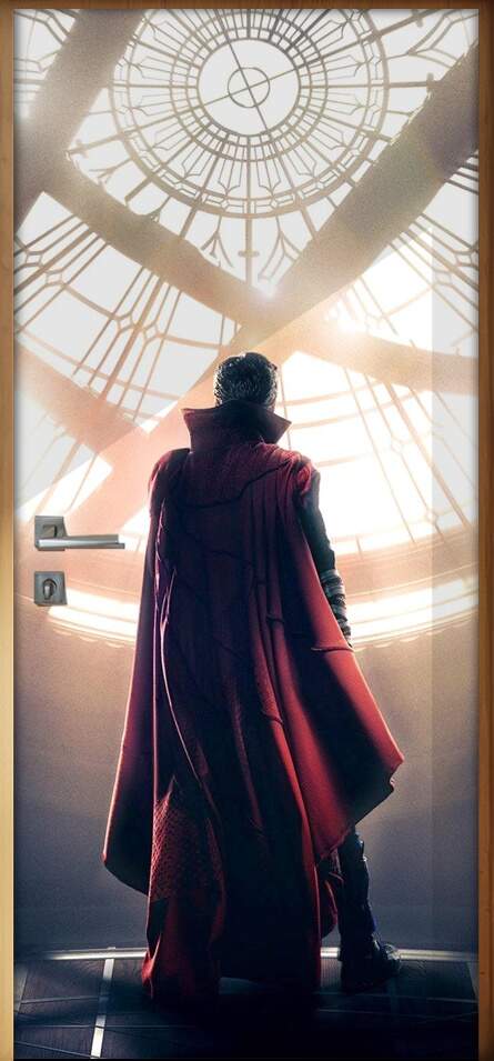 Adesivo Para Porta Vingadores Doutor Estranho 04