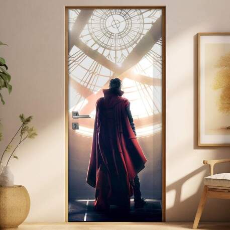 Adesivo Para Porta Vingadores Doutor Estranho 04