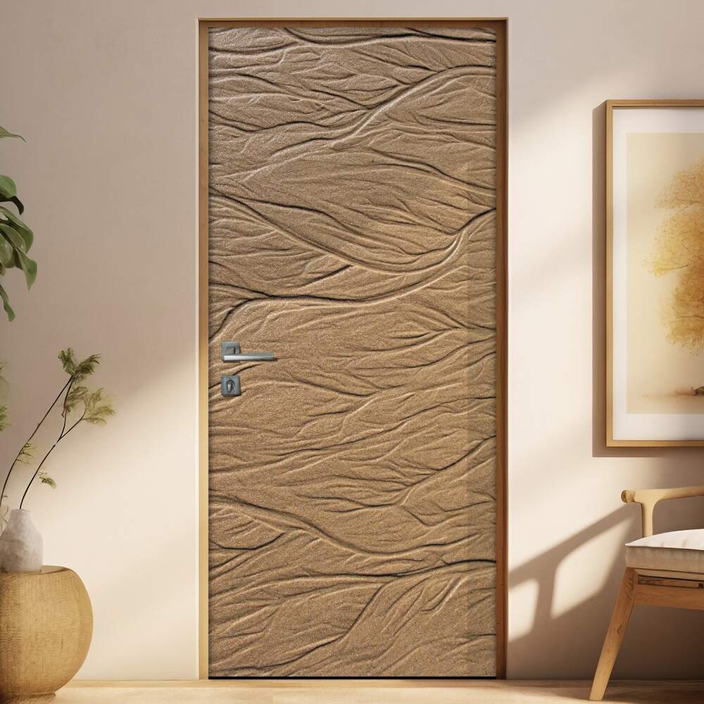 Adesivo Para Porta Diversos Arabesco Areia