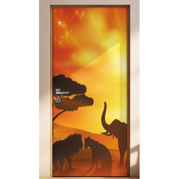 Adesivo Para Porta Animais Safri Pr Do Sol