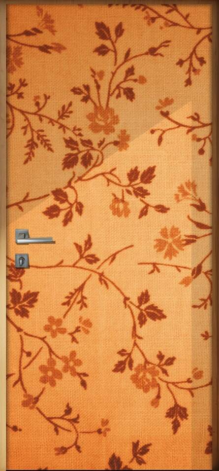 Adesivo Para Porta Diversos Floral Mod 02