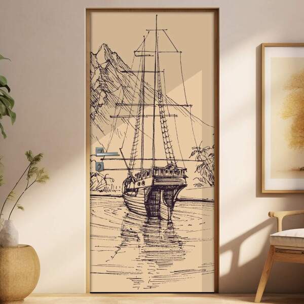 Adesivo para Porta Navio Caravela