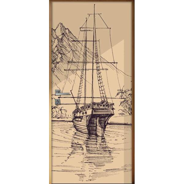 Adesivo para Porta Navio Caravela