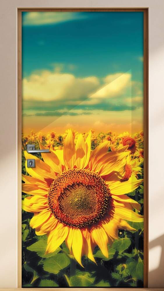 Adesivo para Porta Florais Girass�is