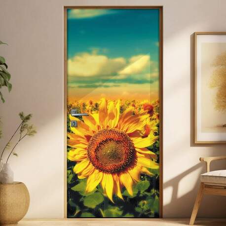 Adesivo para Porta Florais Girassis