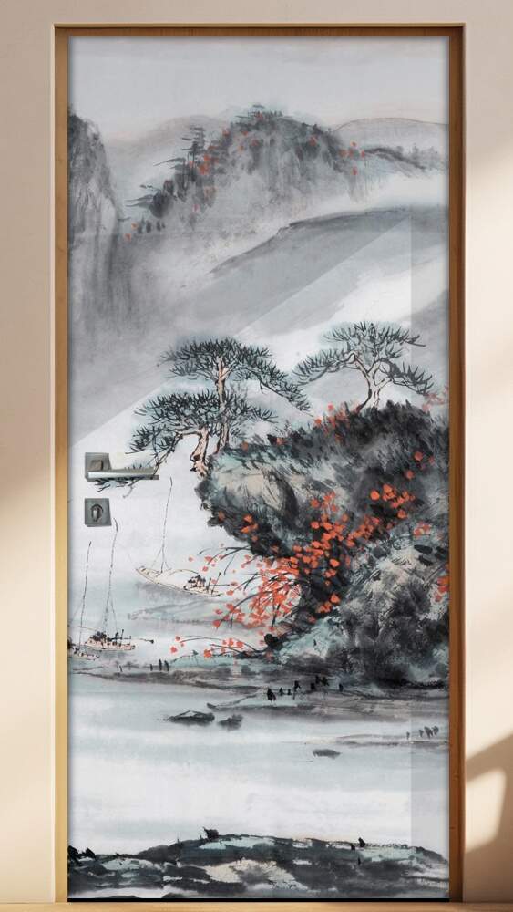 Adesivo para Porta Florais nas Montanhas