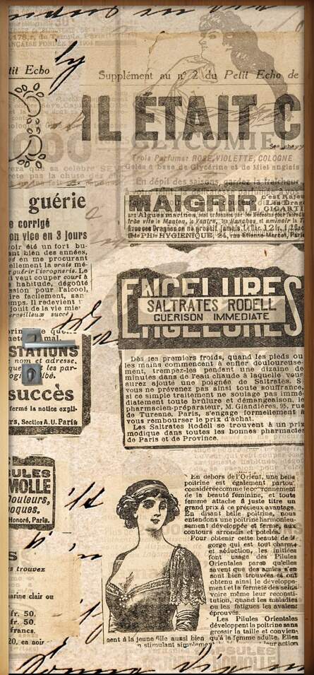 Adesivo para Porta Retro Jornal Antigo