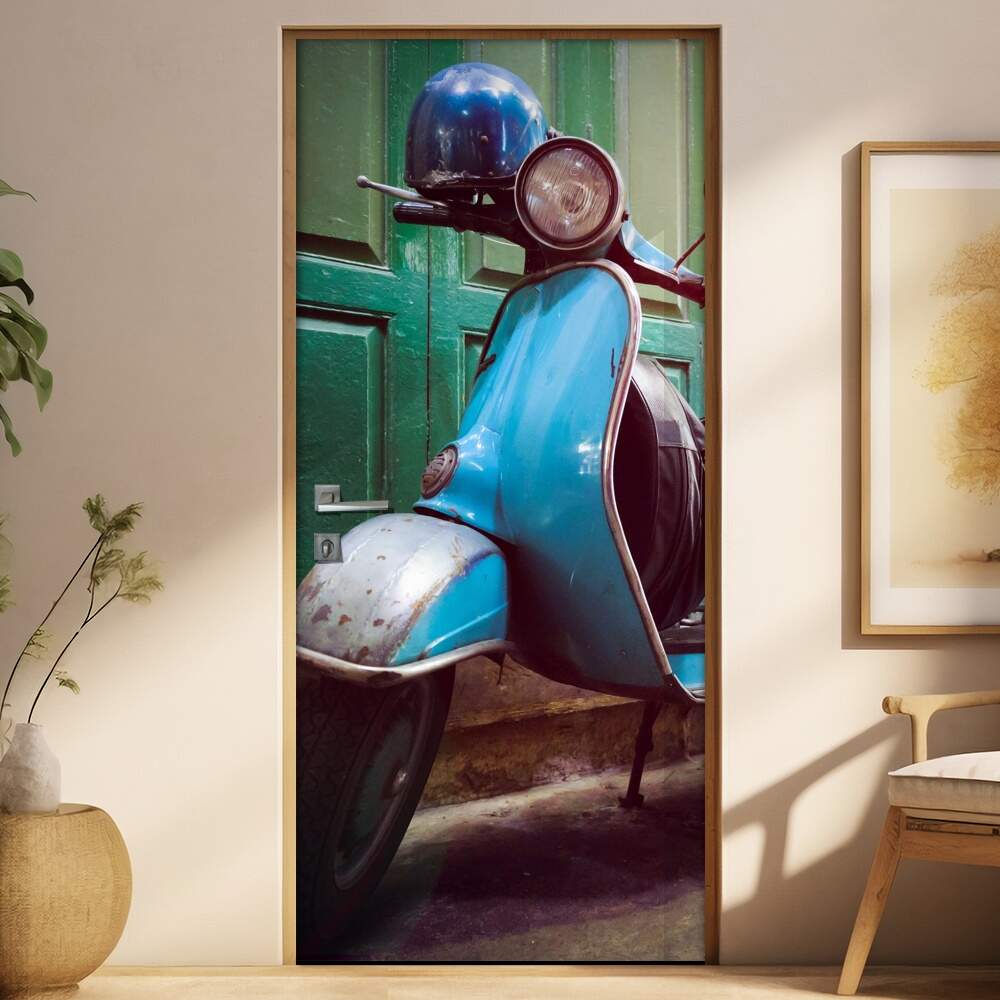 Adesivo para Porta Retro Lambreta