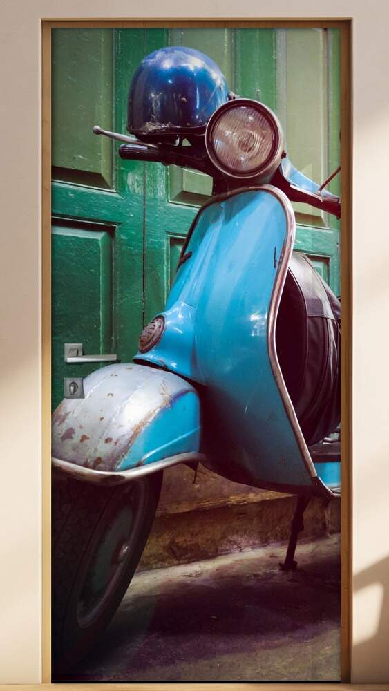 Adesivo para Porta Retro Lambreta