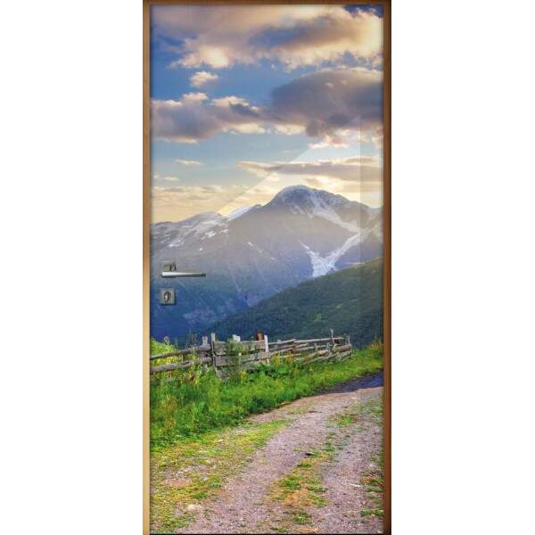 Adesivo para Porta Estrada na Montanha