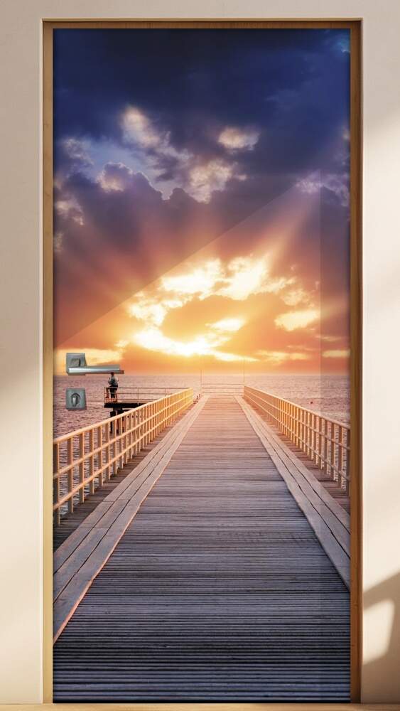 Adesivo para Porta Passarela 8 no Mar