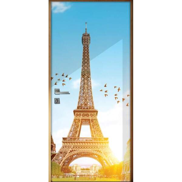 Adesivo para Porta Paisagem 62 Torre Eiffel