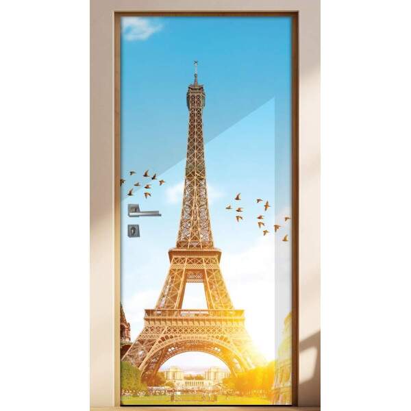 Adesivo para Porta Paisagem 62 Torre Eiffel