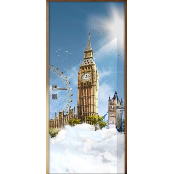 Adesivo para Porta Paisagem 65 Big Ben