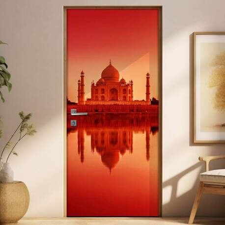 Adesivo para Porta Paisagem 76 Taj Mahal
