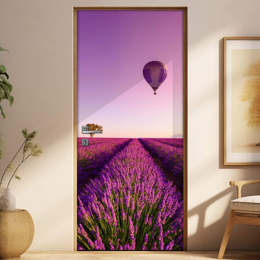 Adesivo para Porta Paisagem 93 Campo com Balo