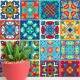 Adesivos de Azulejos Ladrilhos Hidr�ulicos Modelo 142