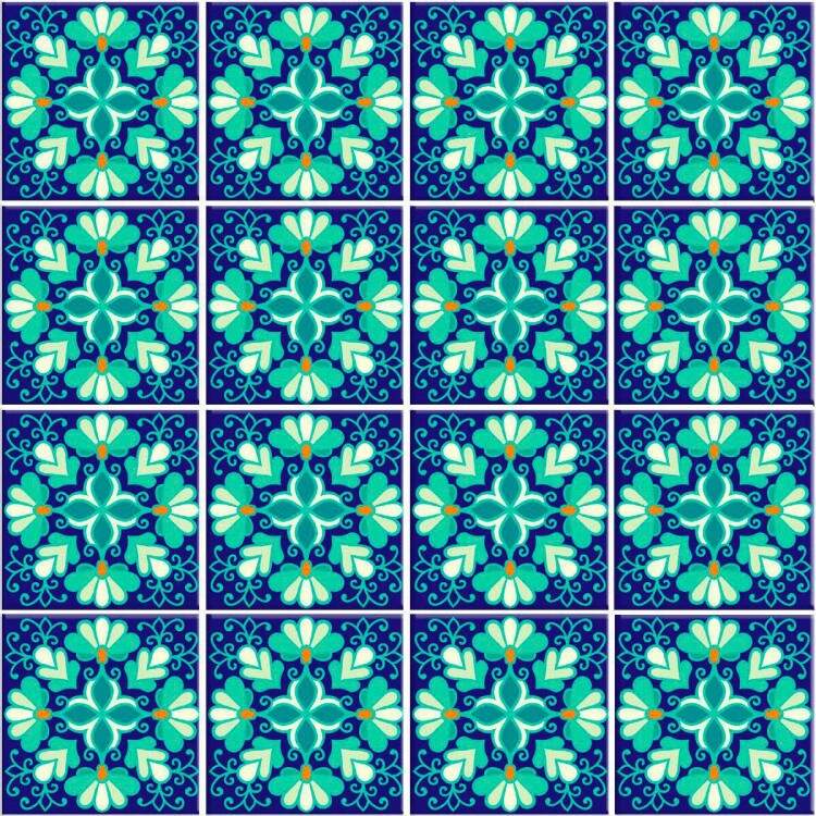 Adesivos de Azulejos Ladrilhos Hidrulicos Modelo 163