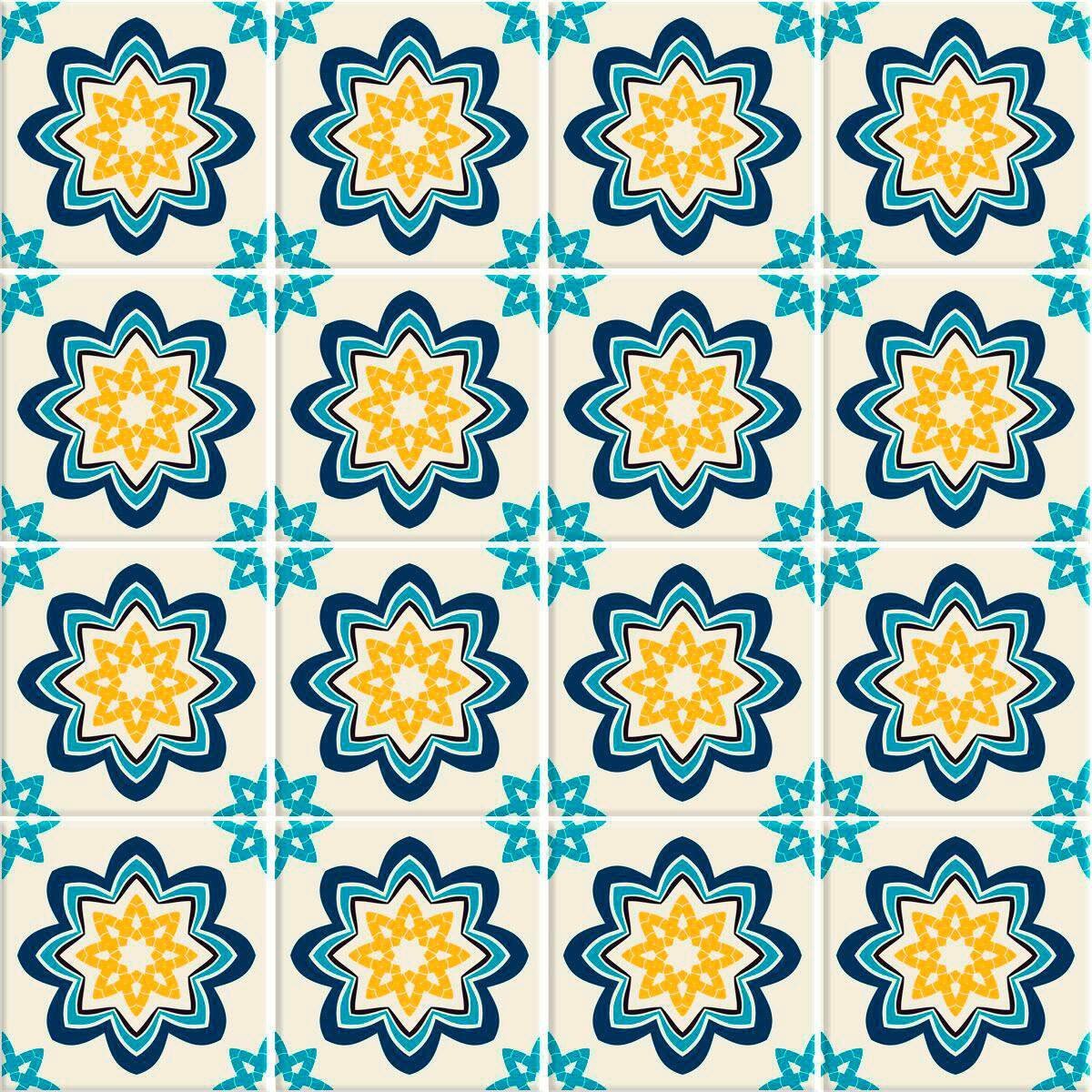 Adesivos de Azulejos Ladrilhos Hidr�ulicos Modelo 211