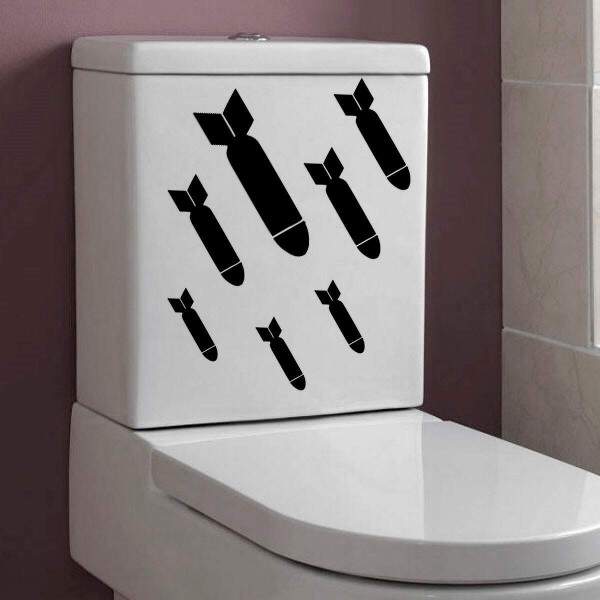 Adesivo Decorativo para Vaso Acoplado Bombardeio