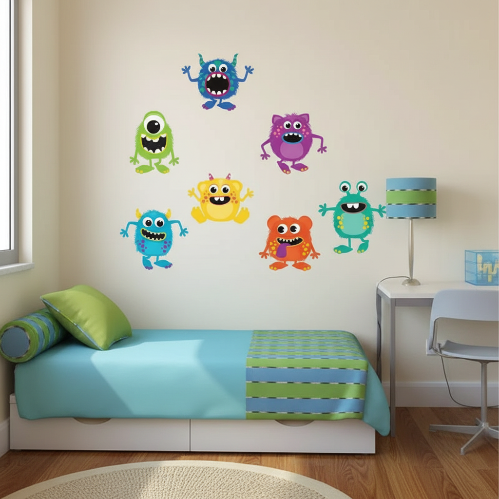 Adesivo de Parede Infantil Bichinhos amigos