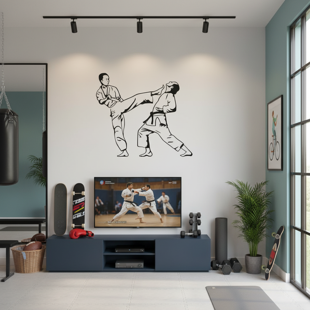 Adesivo de Parede Karate Esquiva