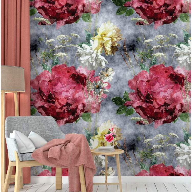 Papel de Parede Floral Mod - 493