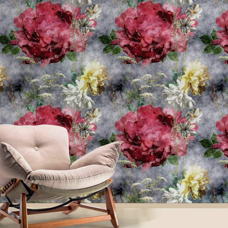 Papel de Parede Floral Mod - 493