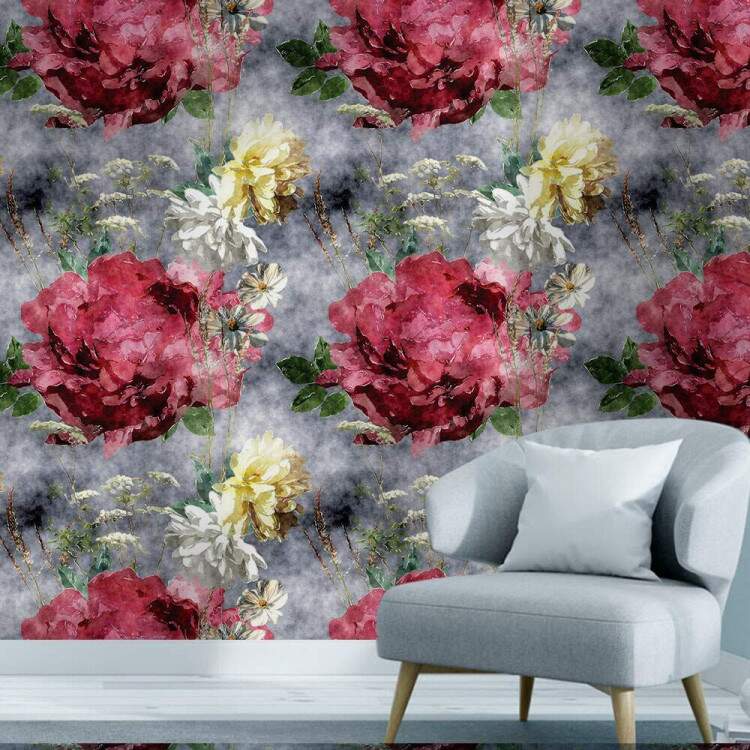 Papel de Parede Floral Mod - 493