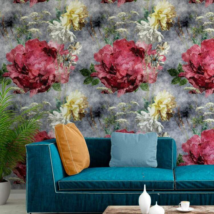 Papel de Parede Floral Mod - 493