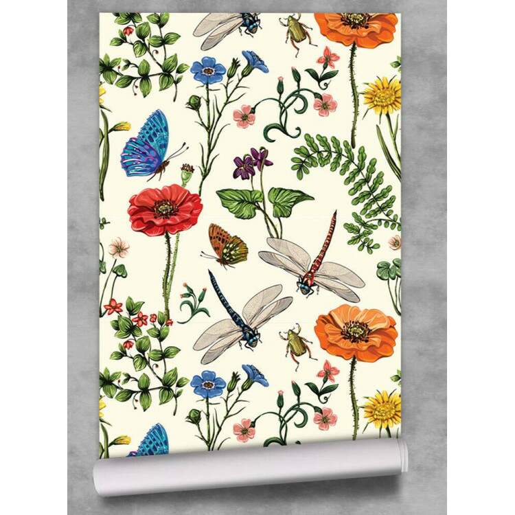 Papel de Parede Floral Mod - 496