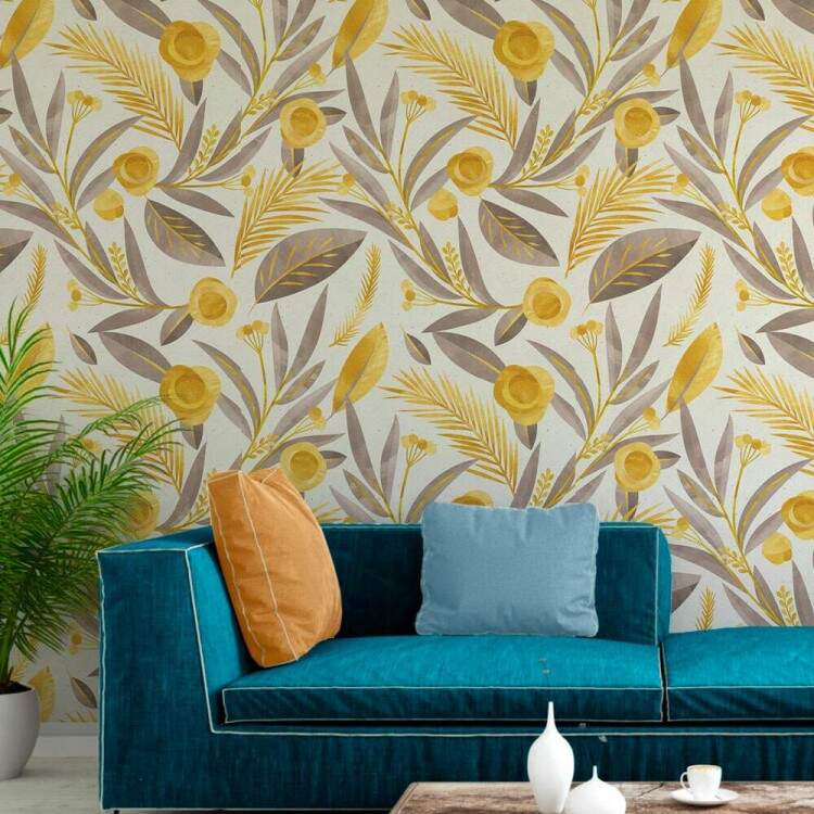 Papel de Parede Floral Mod - 497