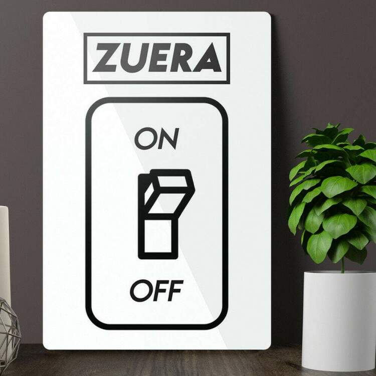 Placa Decorativa Engraada Zuera On