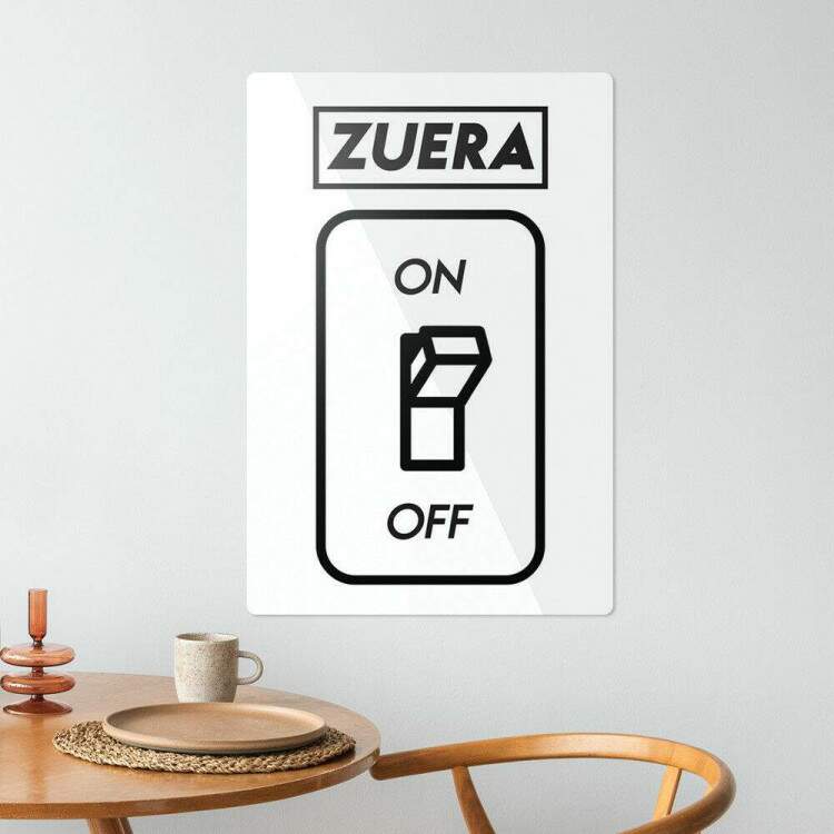 Placa Decorativa Engraada Zuera On