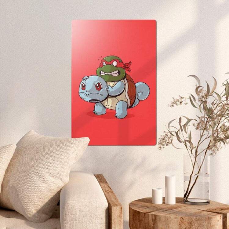 Placa Decorativa Engraada Miichelangelo Squirtle