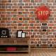 Placa Decorativa Formato - Placa Stop 29,5x29,5cm