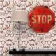Placa Decorativa Formato - Placa Stop 29,5x29,5cm