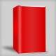 Envelopamento de Frigobar Inteiro Vermelho Tomate
